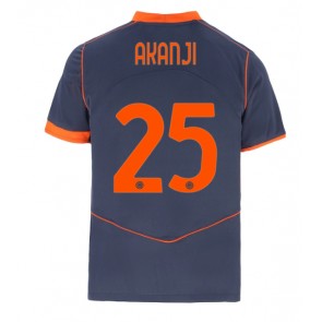 Inter Milan Manuel Akanji #25 Tredjetrøje 2025-26 Kortærmet
